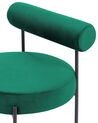 Sessel Samtstoff smaragdgrün / schwarz ALPHA_860899