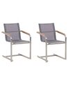 Conjunto de 2 sillas de jardín gris COSOLETO_776942