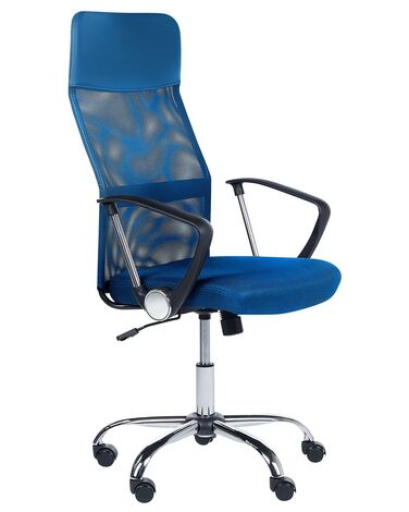 Krzesło biurowe regulowane niebieskie DESIGN