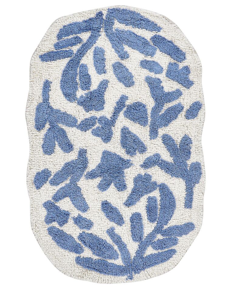 Dywanik łazienkowy bawełniany 60 x 90 cm niebieski DERIK_905480