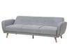 3 Seater Fabric Sofa Bed Grey FLORLI_704158