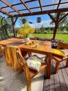  6 Seater Acacia Wood Garden Dining Set Table and Chairs LIVORNO_828660