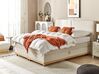 Kontinentální postel s úložným prostorem 180 x 200 cm béžová DYNASTY_873565