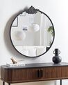 Round Metal Wall Mirror ⌀ 67 cm Black SOMMANT_900157