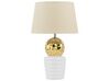 Table Lamp Gold and White VELISE_731781