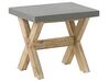 Havemøbelsæt 1 bord 4 taburetter 90x90 cm Grå/Lyst Træ OLBIA_806394