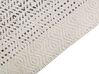 Teppich Wolle weiß / grau 80 x 150 cm Kurzflor OMERLI _852620