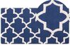 Teppich blau 80 x 150 cm marokkanisches Muster Kurzflor SILVAN_680062