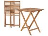 Dřevěná zahradní bistro sada skládacího stolu a židlí FIJI_680144