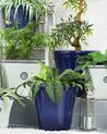 Conjunto de 2 vasos para plantas em fibra de argila azul marinho 55 x 55 x 49 cm KOKKINO_841554