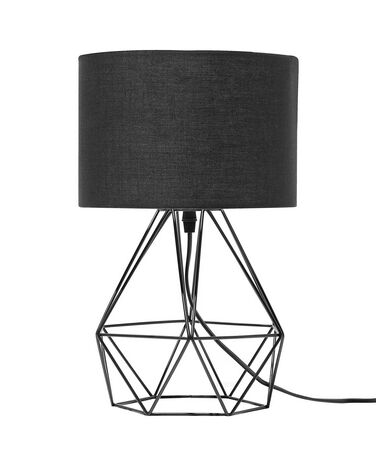 Tischlampe schwarz 35 cm geometrisch MARONI