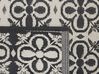 Venkovní koberec 120x180 cm černý a bílý NELLUR_786137