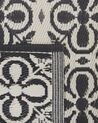 Outdoor Teppich schwarz / weiß 120 x 180 cm geometrisches Muster NELLUR_786137