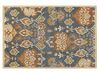 Teppich Wolle mehrfarbig 140 x 200 cm Kurzflor UMURLU_848477