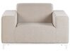 5 Seater Garden Sofa Set Beige with White ROVIGO_784668
