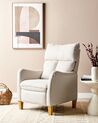 Fabric Recliner Chair Beige ROYSTON_884474