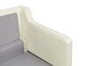 3 Seater Fabric Sofa Off-White LOKKA_893801