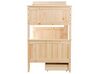 Poschodová posteľ s úložným priestorom 90 x 200 cm svetlé drevo ALBON_883456
