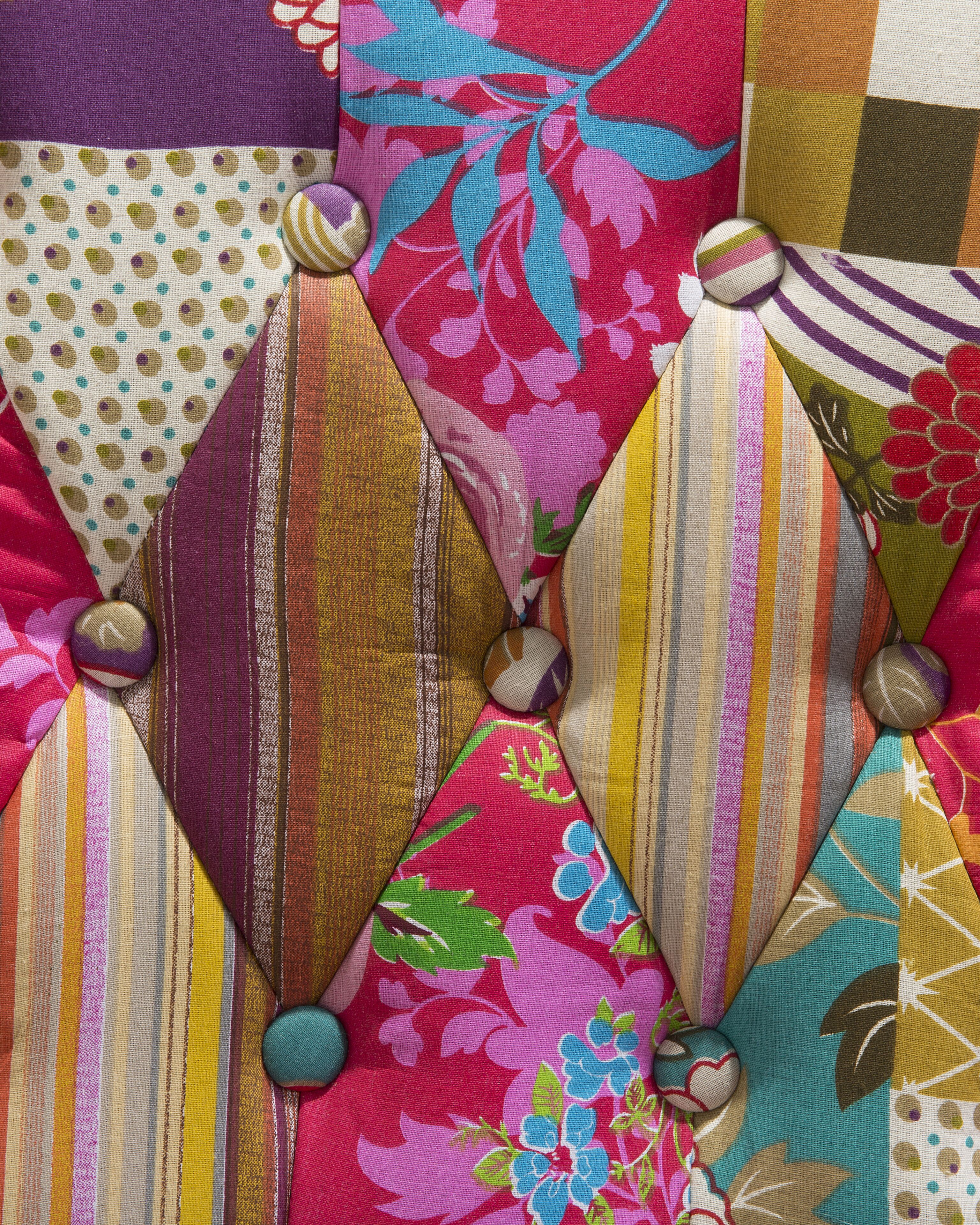 Fotel uszak patchwork wielokolorowy MOLDE