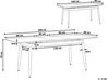 Rozkladací jedálenský stôl 160/200 x 90 cm tmavé drevo/čierna CALIFORNIA_790739