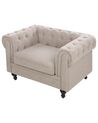 Fauteuil stof taupe CHESTERFIELD_912093