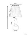 Lámpara de mesa de madera de roble clara/natural 41 cm MORONA_871550