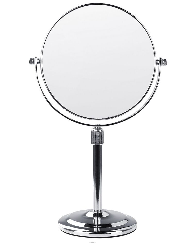 Makeup spejl ø 20 cm sølv AVEYRON_848244