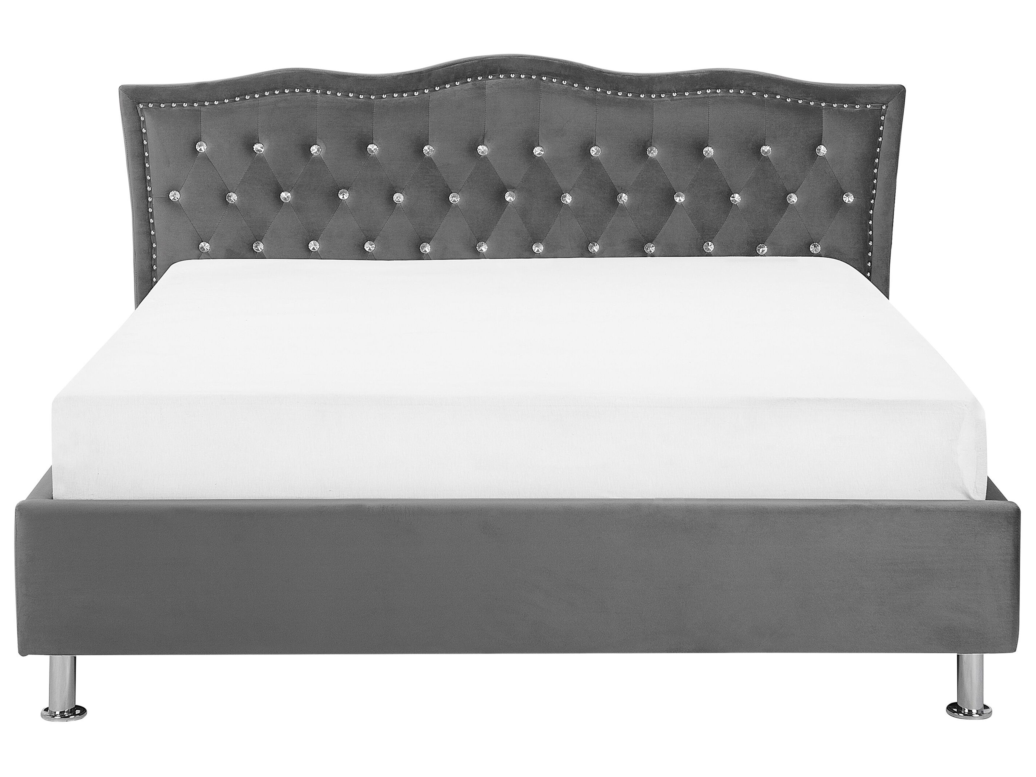 Tête de lit en velours gris foncé - FDIT - 90x5x78/88 cm - Classique - Intemporel - Maison