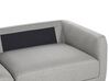 Canapé 3 places avec ottoman en tissu gris clair SIGTUNA_896552