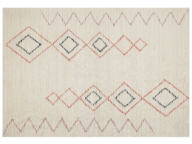 Bavlnený koberec 160 x 230 cm béžový GUWAHATI_839175