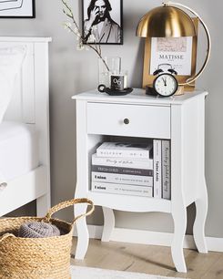 Yöpöytä laatikko valkoinen LANE Yöpöytä laatikko valkoinen LANE