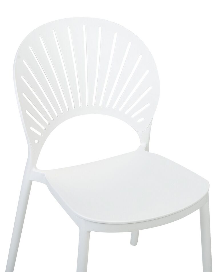 Spisestuestol 2 Pcs Hvit 43 X 44,5 X 77 Cm Solid Gummitre main image 0