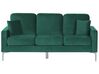Sofa 3-osobowa welurowa zielona GAVLE_813719