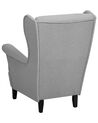 Fabric Wingback Chair Grey ABSON_747436