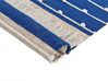Dywan bawełniany 80 x 150 cm niebieski z beżowym KONDHALI_842820