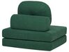 Fabric Single Sofa Bed Dark Green OLDEN_906408