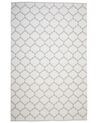 Obojstranný vonkajší koberec 140 x 200 cm béžová/biela AKSU_733631