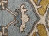 Vlněný koberec 80 x 150 cm žlutý/modrý MUCUR_830690