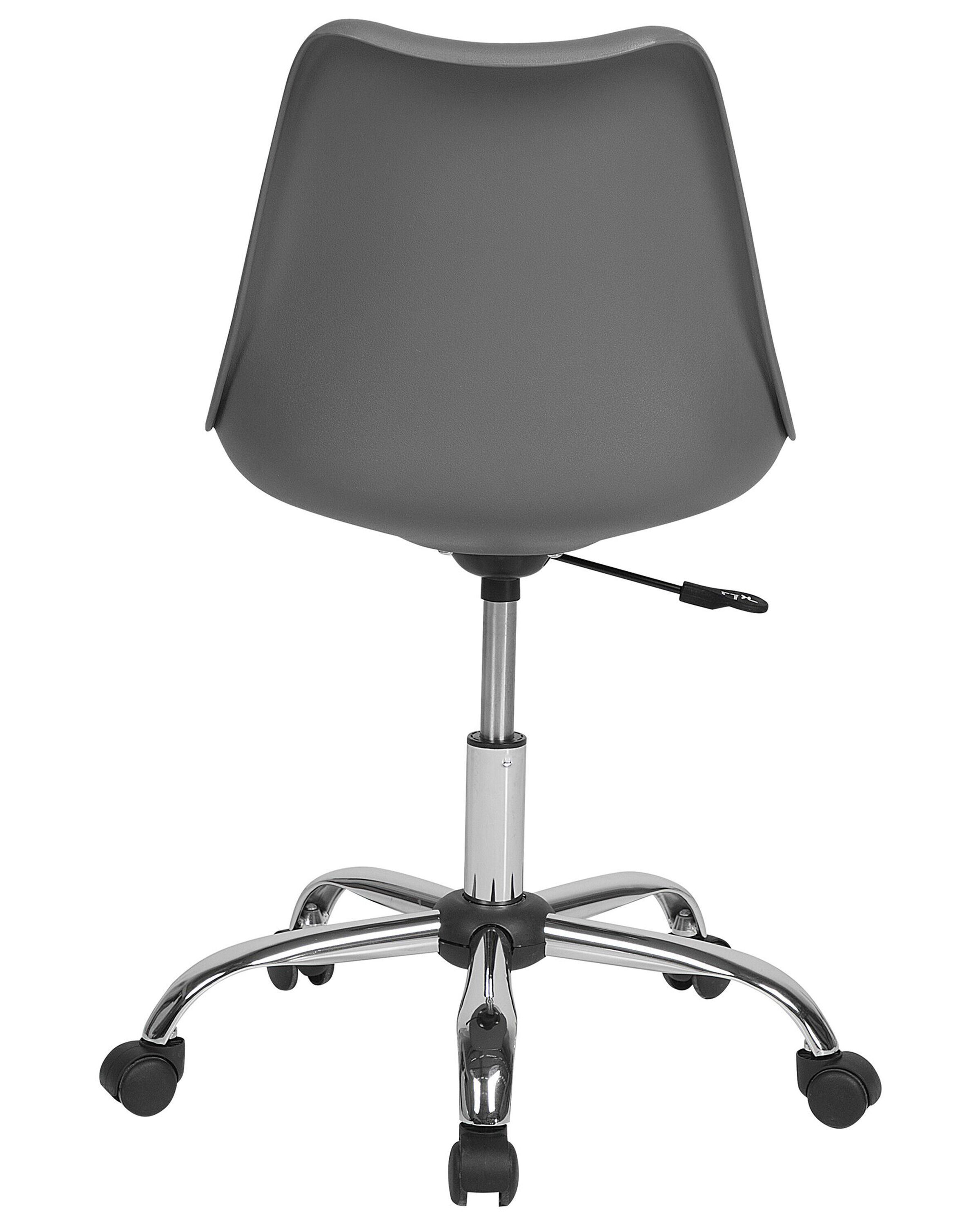 Armless Desk Chair Grey DAKOTA II Beliani.co.uk