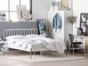 Metal EU Double Size Bed White MAURS_798004