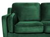 3 Seater Velvet Sofa Green LOKKA_704349