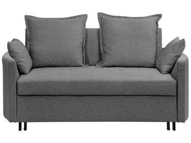 Fabric Sofa Bed Grey HOVIN