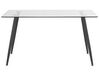 Glass Top Dining Table 140 x 80 cm MIDLAND_785946