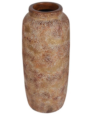 Terracotta Decorative Vase 52 cm Brown ITANOS