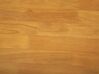 Eettafel uitschuifbaar rubberhout lichtbruin 90 / 120 x 60 cm MASELA_826981