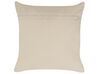 Set of 2 Cotton Cushions Geometric Pattern 50 x 50 cm Gold OUJDA_831049