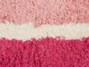 Sada 2 všívaných bavlněných polštářů se střapci 45 x 45 cm růžové BISTORTA_888160