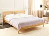 Decke Baumwolle pastellrosa mit Fransen 200 x 220 cm HALPOLA_914579