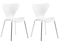 Tuoli muovi valkoinen 2 kpl BOONVILLE