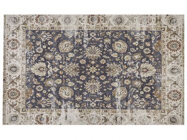 Teppich mehrfarbig orientalisches Muster 140 x 200 cm Kurzflor PELITLI